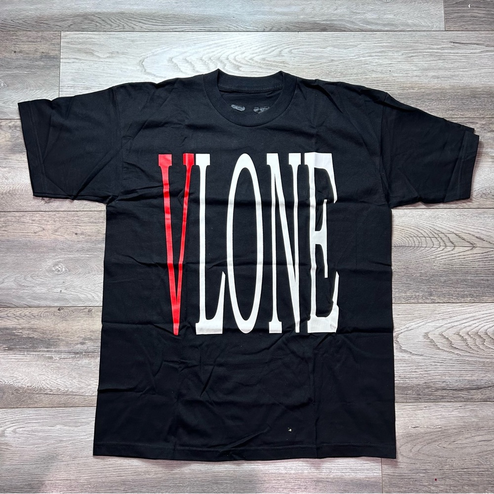 VLONE Big Logo STAPLE TEE BLK/RED SZ XL